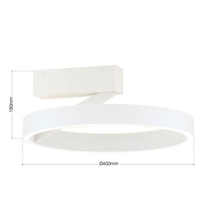 LED stropna svjetiljka KOLK LED/40W/230V 2700/3000/4000K promjer 40 cm bijela