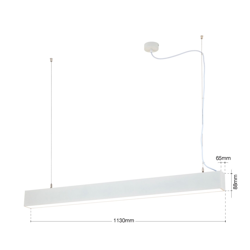 LED stropno/zavjesno svjetlo 2u1 PALKKI LED/38W/230V 3000/4000/5000K bijela