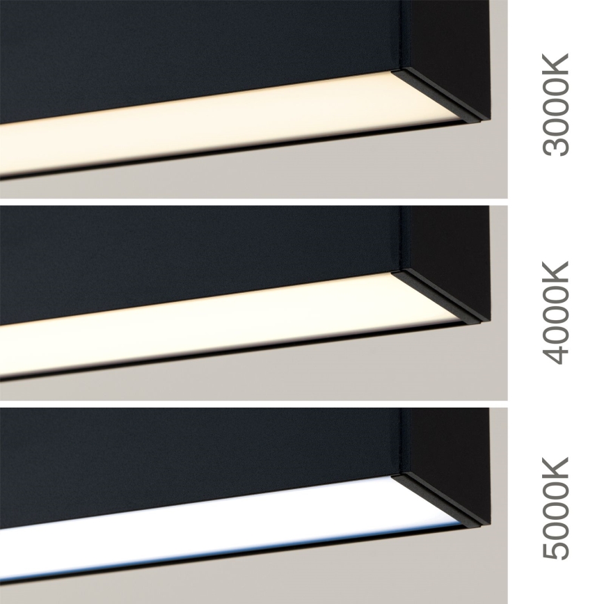 LED stropna/ovjesna svjetiljka 2u1 PALKKI LED/38W/230V 3000/4000/5000K crna