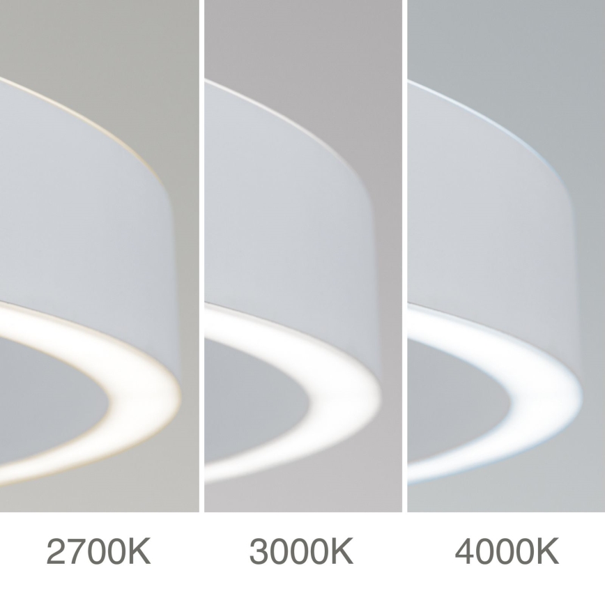 LED luster s mogućnošću prigušivanja na sajli KOLK LED/40W/230V 2700/3000/4000K Ø 40 cm bijela
