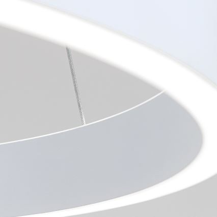 LED luster s mogućnošću prigušivanja na sajli KOLK LED/40W/230V 2700/3000/4000K Ø 40 cm bijela