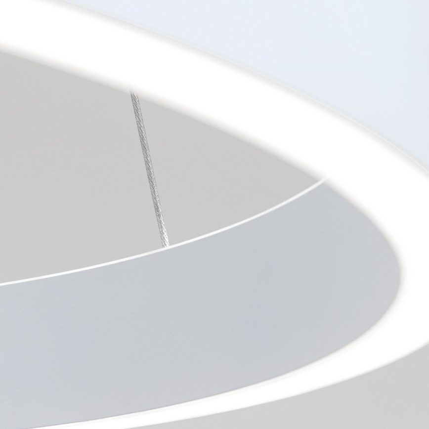 LED luster s mogućnošću prigušivanja na sajli KOLK LED/40W/230V 2700/3000/4000K Ø 40 cm bijela