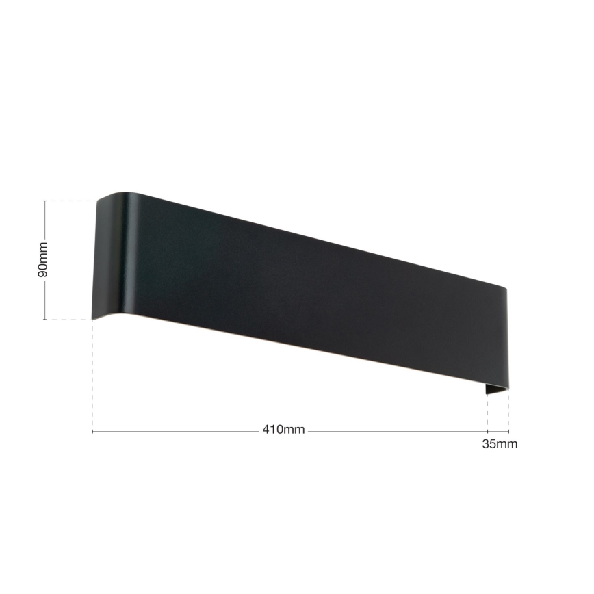 LED zidna svjetiljka ACCENT LED/14W/230V crna