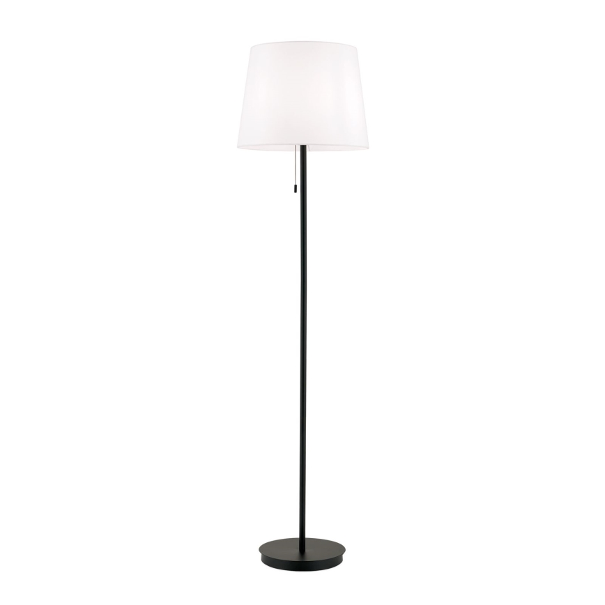Podna lampa LUDWIG 1xE27/40W/230V bijela/crna