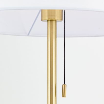Podna lampa LUDWIG 1xE27/40W/230V bijela/zlatna