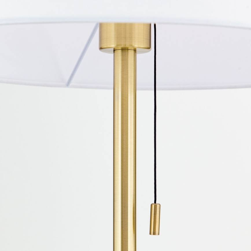 Podna lampa LUDWIG 1xE27/40W/230V bijela/zlatna