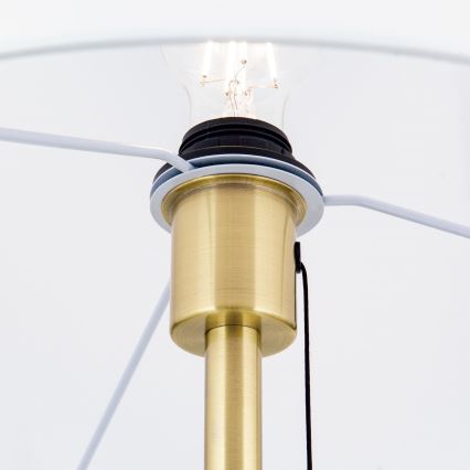 Podna lampa LUDWIG 1xE27/40W/230V bijela/zlatna