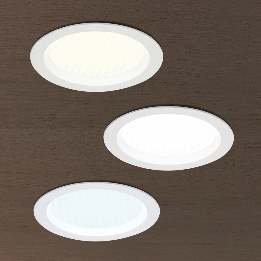 LED prigušivo ugradno svjetlo za kupaonicu OFFICE LED/10W/230V 3000/4000/6000K pr. 9,5 cm UGR19 IP44 bijelo