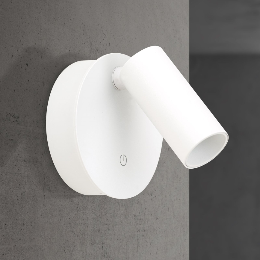 LED punjiva zidna spot svjetiljka s dodirnim upravljanjem i prigušivanjem LUXY LED/1W/5V 2200 mAh 2700/3000/4000K bijela