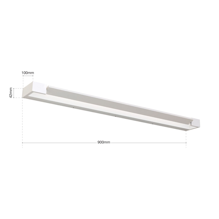 LED Rasvjeta za ogledalo u kupaonici MARILYN LED/24W/230V 90 cm IP44 bijela