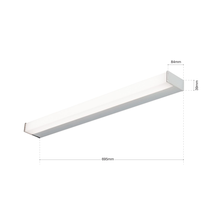 LED Osvjetljenje ogledala MARILYN LED/17W/230V 69,5 cm sjajni krom