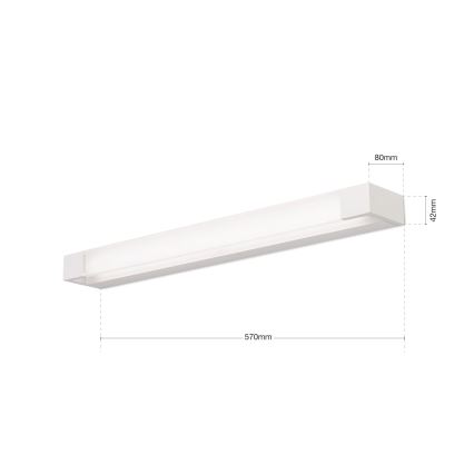 LED Rasvjeta za ogledalo u kupaonici MARILYN LED/21W/230V 57 cm IP44 bijela