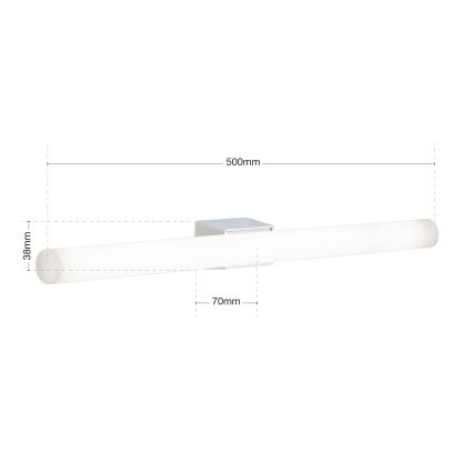 LED Zidna svjetiljka VISAGIST 1xS14d/8W/230V bijela