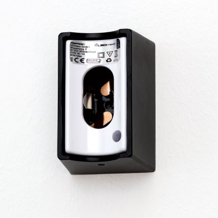 LED Zidna svjetiljka VISAGIST 1xS14d/8W/230V crna