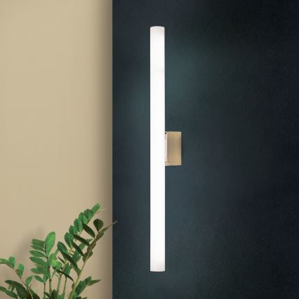 LED Zidna svjetiljka VISAGIST 1xS14d/8W/230V mesing