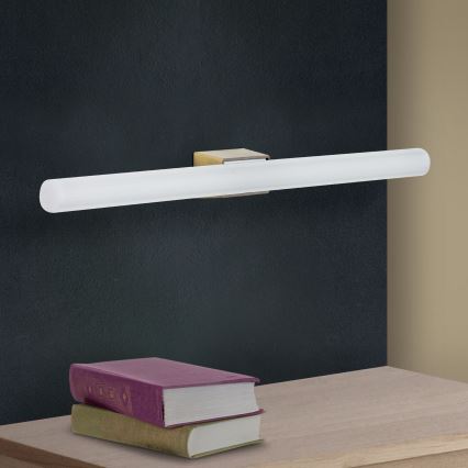LED Zidna svjetiljka VISAGIST 1xS14d/8W/230V mesing