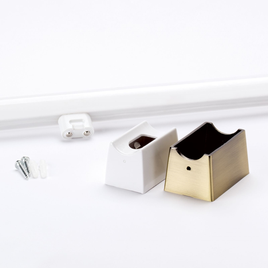 LED Zidna svjetiljka VISAGIST 1xS14d/8W/230V mesing