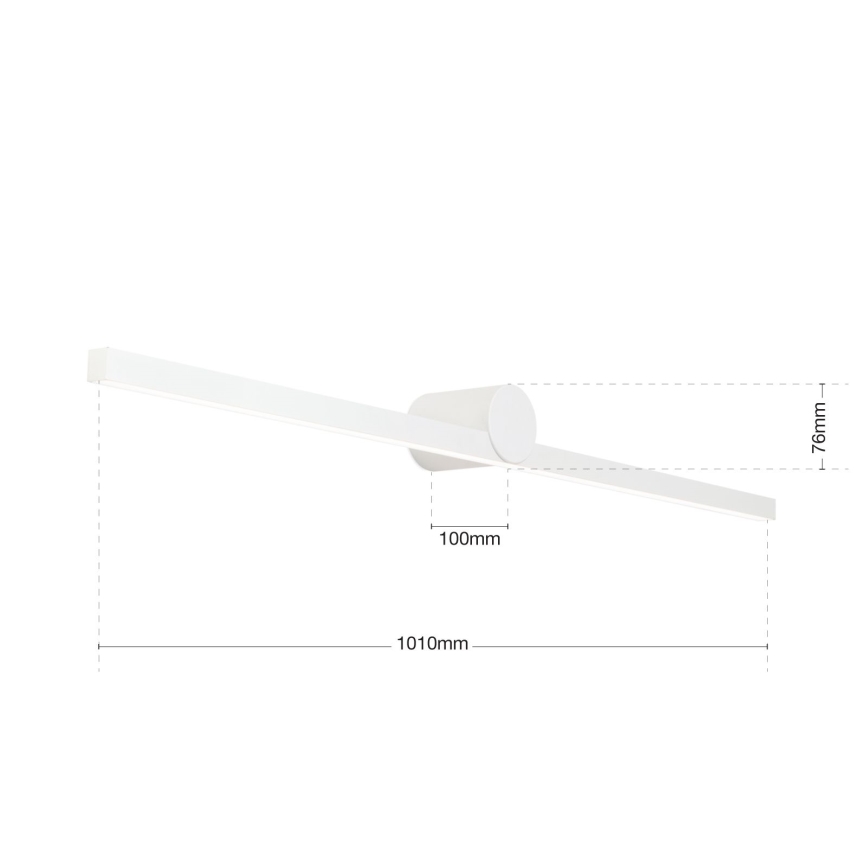 LED Rasvjeta za ogledalo u kupaonici BEAUTY LED/24W/230V 101 cm IP54 bijela