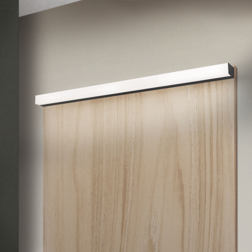LED Rasvjeta za ogledalo u kupaonici HORIZON LED/18W/230V 3000/4000K 90 cm IP44 crna