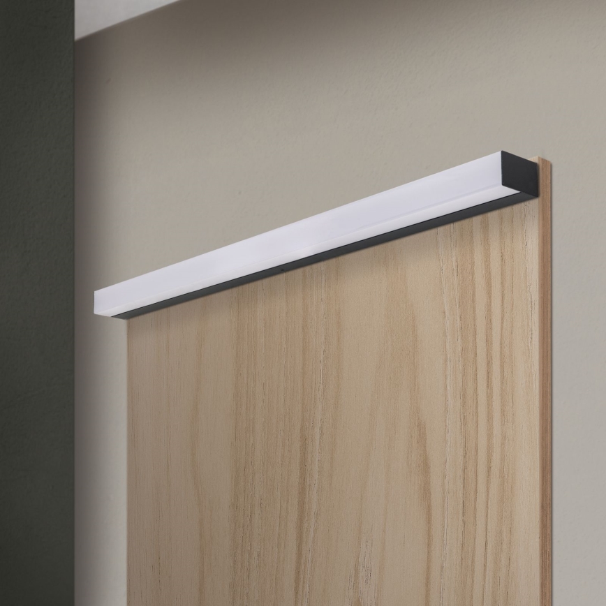 LED Rasvjeta za ogledalo u kupaonici HORIZON LED/18W/230V 3000/4000K 90 cm IP44 crna