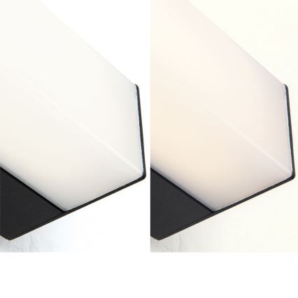 LED Rasvjeta za ogledalo u kupaonici HORIZON LED/18W/230V 3000/4000K 90 cm IP44 crna