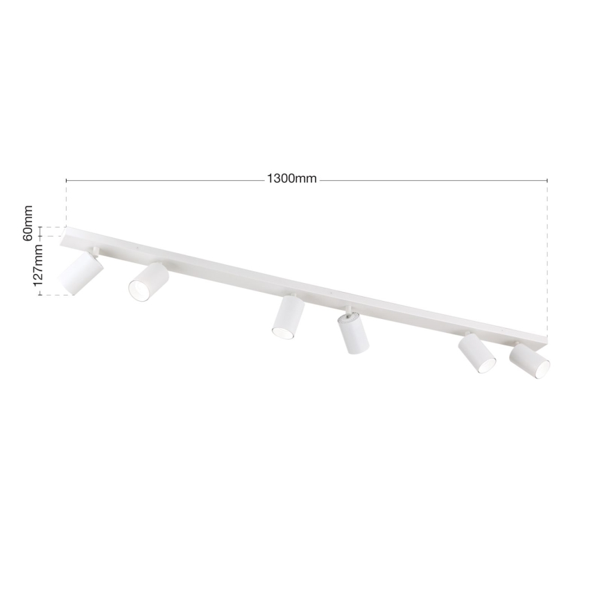 Spot svjetiljka SEAN 6xGU10/13W/230V bijela