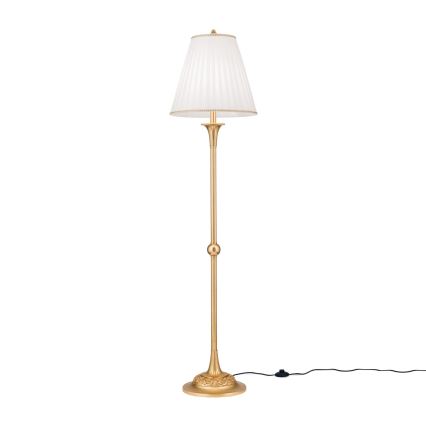 Podna lampa FONSA 1xE27/60W/230V bijela/zlatna