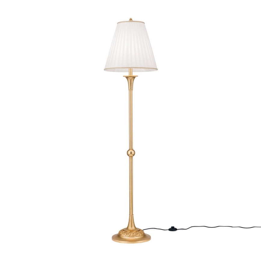 Podna lampa FONSA 1xE27/60W/230V bijela/zlatna