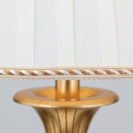 Podna lampa FONSA 1xE27/60W/230V bijela/zlatna