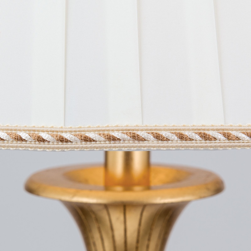 Podna lampa FONSA 1xE27/60W/230V bijela/zlatna