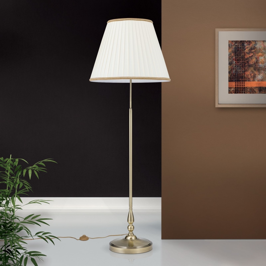 Podna lampa TONIA 2xE27/60W/230V 154 cm bijela/bronca