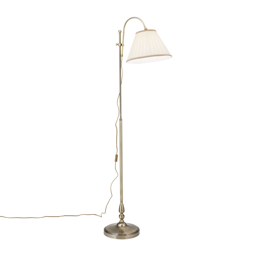 Podna lampa TONIA 1xE27/60W/230V 183 cm bijela/bronca