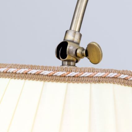 Podna lampa TONIA 1xE27/60W/230V 183 cm bijela/bronca