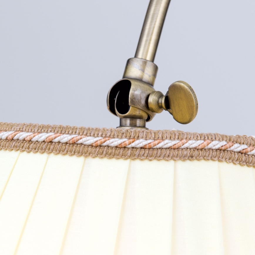 Podna lampa TONIA 1xE27/60W/230V 183 cm bijela/bronca