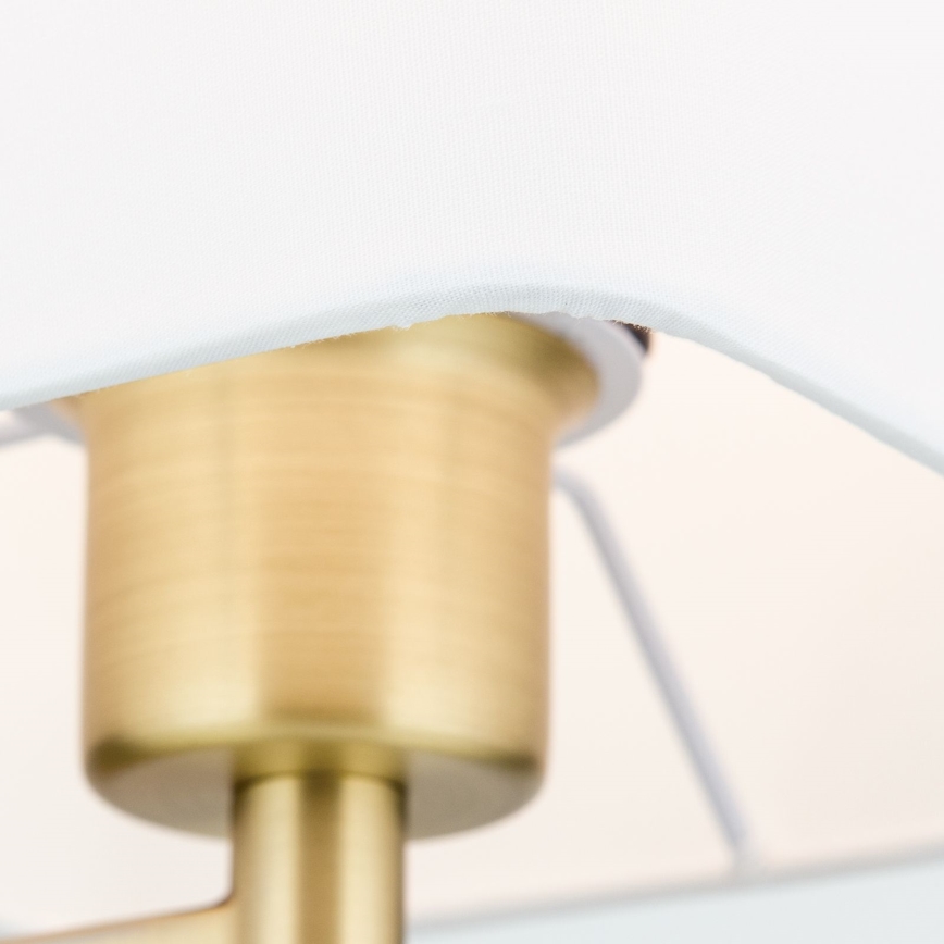 Podna lampa CARLTON 1xE27/40W/230V bijela/zlatna