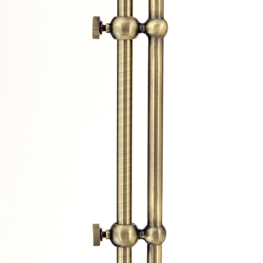 Podna lampa OLD LAMP 1xE27/40W/230V bijela/mesing