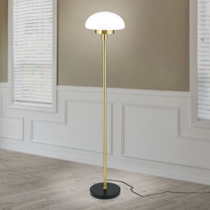 Podna lampa SPARTA 1xE27/40W/230V zlatna/crna