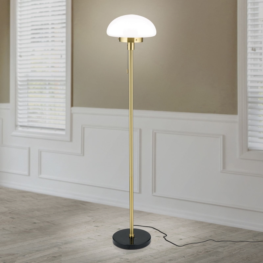 Podna lampa SPARTA 1xE27/40W/230V zlatna/crna