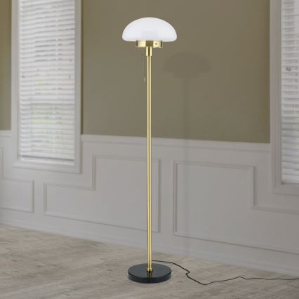 Podna lampa SPARTA 1xE27/40W/230V zlatna/crna