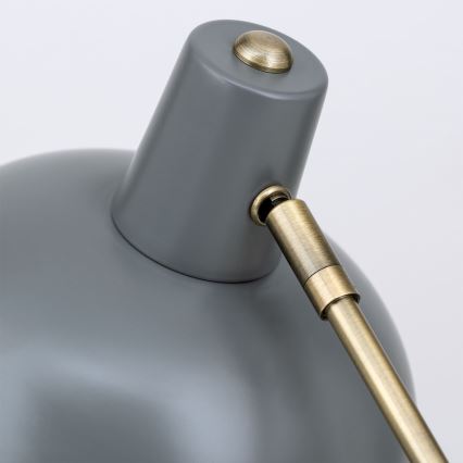 Stolna lampa FEDRA 1xE14/40W/230V siva/mesing