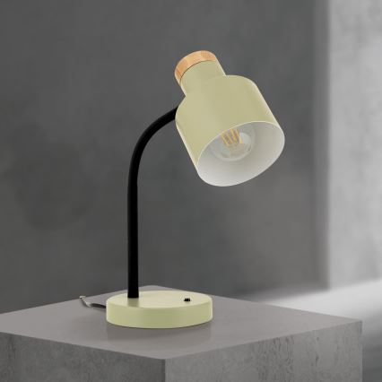 Stolna lampa GILI 1xE27/40W/230V zelena