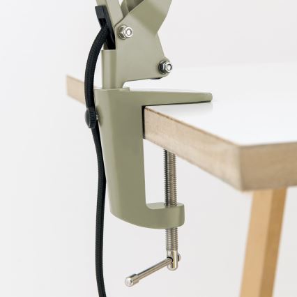 Stolna svjetiljka s kopčom GILI 1xE27/40W/230V zelena