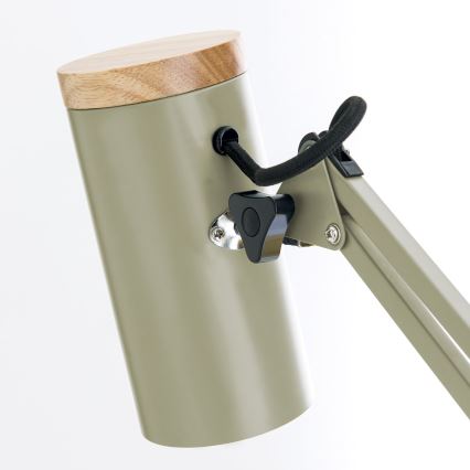 Stolna svjetiljka s kopčom GILI 1xE27/40W/230V zelena