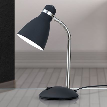 Stolna lampa SCHOOL 1xE27/40W/230V crna/matni krom