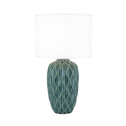 Stolna lampa TORTUGA 1xE27/40W/230V zelena/bijela