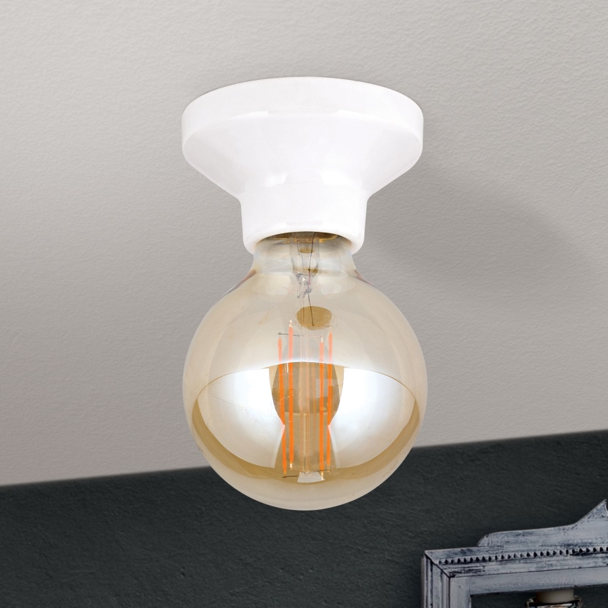 Stropna svjetiljka FROST 1xE27/60W/230V bijela