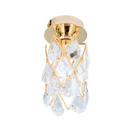 Stropna svjetiljka RITA 1xG9/40W/230V Ø 9 cm zlatna