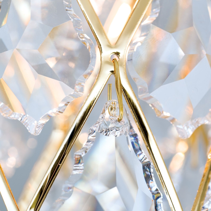 Stropna svjetiljka RITA 1xG9/40W/230V Ø 9 cm zlatna