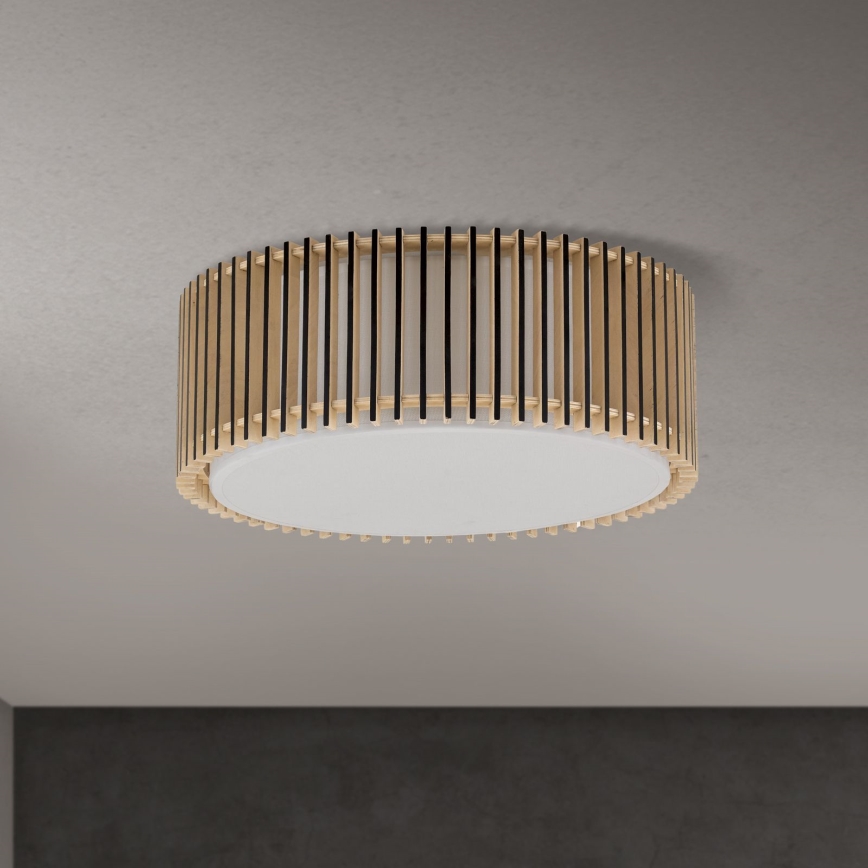 Stropna svjetiljka TARTA 3xE27/40W/230V, Ø 40 cm, bež