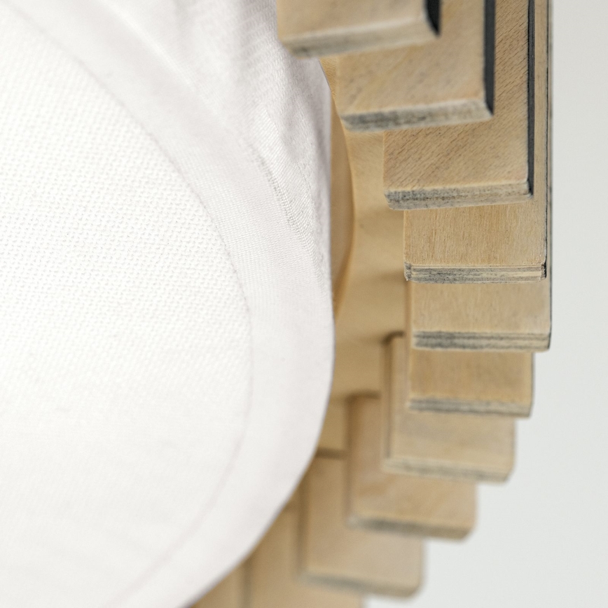 Stropna svjetiljka TARTA 3xE27/40W/230V, Ø 40 cm, bež